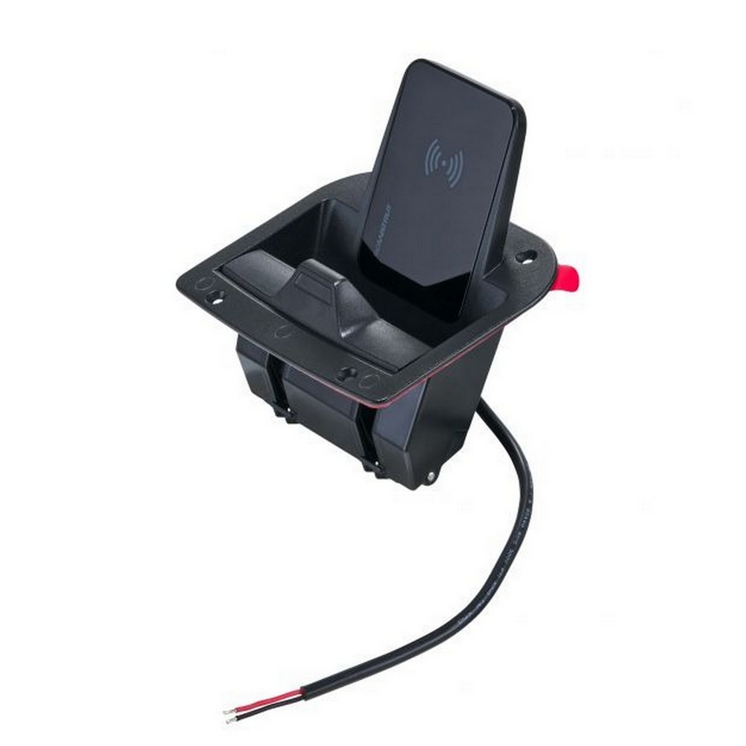 Беспроводное зарядное устройство Scanstrut Aura SC-CW-12F 110x124мм 12/24В 10Вт IPX6 для телефона с магнитным креплением из черного пластика