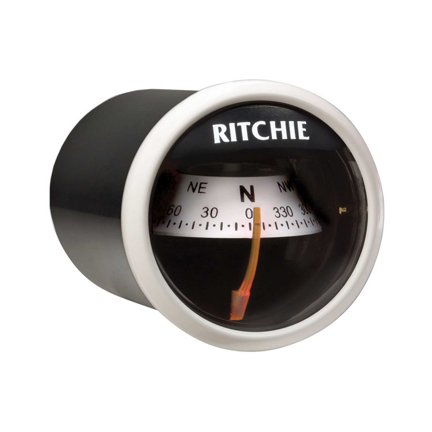 Компас Ritchie Navigation Sport X-23WW коническая картушка 51мм 12В 94x64мм врезной вертикальный с подсветкой белый/чёрный