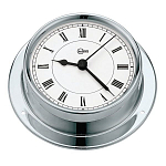 Часы кварцевые судовые из хромированной латуни Barigo Tempo S 6710CR 88 x 25 мм
