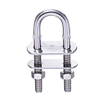 Обушок U-образный Wichard 6523 6x90мм 1280-3000кг нержавеющая сталь 316L для любого вида крепления