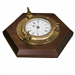 Часы настенные «Иллюминатор» из дерева и латуни диаметр 70 мм Foresti & Suardi 602