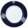 Набор десертных тарелок Marine Business Northwind 15003 Ø180мм 6шт из белого/синего меламина