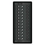 Панель выключателей Blue Sea 360 Panel System 1461 12В 120А 12 автоматов/12 выключателей 124x273мм