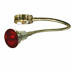 Светильник точечный галогенный гибкий Frilight Chart 8235C 12 В 10 Вт G4 красный свет золотистый с выключателем