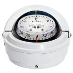 Компас Ritchie Navigation Voyager S-87W картушка 76мм 12В 94x98мм настольный с конической картушкой белый