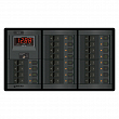 Панель выключателей Blue Sea 360 Panel System 1221 12В 100А вольтметр-амперметр/20 автоматов для 3 АКБ 346x197мм