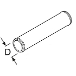 Патрубок для выхлопной трубы из нержавеющей стали Webasto 92264A 24 мм