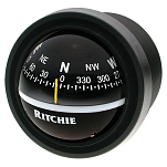 Компас Ritchie Navigation Explorer V-57.2 картушка 70мм 12В 90x94мм врезной вертикальный с конической картушкой черный