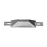 Цинковый прямоугольный анод Tecnoseal 00386/1 110x42х24мм скандинавского типа с креплением 175x20x3мм