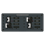 Панель выключателей для 3 источников питания Blue Sea Traditional Metal 8598 230В 16/32А 267x114мм
