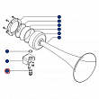 Резьбовой соединительный фитинг DHR 40052 1/4” 10 мм для пневматического сигнала H400