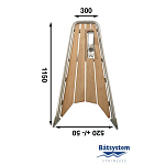 Бушприт-площадка Batsystem PT10044 1150 x 520 x 300 мм