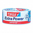 Лента тканевая из полиэстера белая Tesa Extra Power 25 м x 38 мм