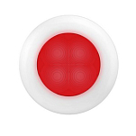 Светильник врезной водонепроницаемый LED Hella Marine Slim Line 2XT 980 507-441 12В 0,5Вт круглый белый пластиковый алый свет