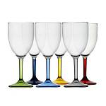 Набор бокалов для вина Marine Business Party 16704 Ø75мм 186мм 300мл 6шт из разноцветного метилстирола