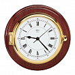 Часы кварцевые настенные Barigo Captin 1587MS 210 x 50 мм из красного дерева