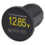 Цифровой мини вольтметр Blue Sea 1733 8-36В 40мм с жёлтым OLED экраном