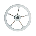 Рулевое колесо Ultraflex V70G 39441B Ø350x90мм рукоятка из серого полиуретана со спицами из нержавеющей стали
