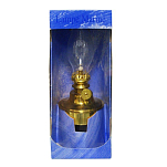 Лампа масляная настольная Foresti & Suardi LAMP184 Ø140x200мм из полированной латуни прозрачное стекло