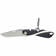 Нож моряка складной черно-белый со штопором Wichard Aquaterra 10153 115/195 мм