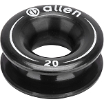 Коуш круглый из анодированного алюминия Allen Brothers A..87-20-BL 20мм 400кг чёрный