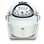 Компас Ritchie Navigation Explorer B-51W картушка 70мм 12В 116x119мм с конической картушкой на кронштейне белый