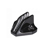 Стопор щелевой Clamcleat Midi CL215 41x43x25мм с боковой фиксацией из черного нейлона для тросов Ø4-8мм