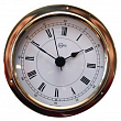 Часы кварцевые судовые из полированной латуни Barigo Tempo S 6710MS 88 x 25 мм