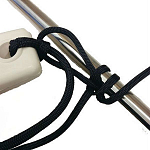 Веревка плоская для кранцев FSE Robline Fenderline 7181993 8 мм 2 x 2 м черная