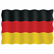 Флаг Германии гостевой из перлона/шерсти 20 x 30 см 20030-33109