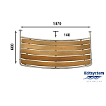 Транцевая площадка Batsystem PM14060 1470 x 600 мм