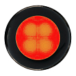 Светильник врезной водонепроницаемый LED Hella Marine Slim Line 2XT 980 507-251 12 В 0,5 Вт круглый чёрный пластиковый корпус красный свет