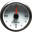 Кварцевые часы белые/серебряные Wema IMCR-WS 12/24 В 52 мм
