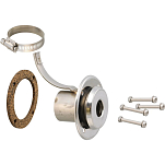 Коаксиальный выхлопной патрубок Wallas 2467 для шланга Ø28/45мм из нержавеющей стали