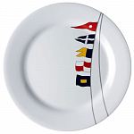 Набор обеденных тарелок Marine Business Regata 12001 250мм 190г 6шт белый из меламина