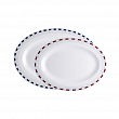 Набор сервировочных тарелок из меламина Marine Business Mistral 17009 300x225мм 350x255мм 2шт синий/красный