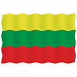 Флаг Литвы гостевой из перлона/шерсти 20 x 30 см 20030-33133