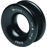 Круглый коуш Wichard FRX6 20705 400кг трос 5,5мм 18x9x7мм чёрный цвет из анодированного алюминия