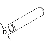 Патрубок для выхлопной трубы из нержавеющей стали Webasto KW843351 22 мм