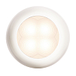 Светильник врезной водонепроницаемый LED Hella Marine Slim Line 2XT 980 500-741 12В 0,5Вт круглый белый пластиковый корпус тёплый белый свет