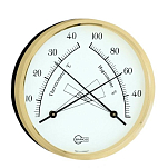 Термогигрометр спиральный Barigo 8862MS 100мм Ø100мм из металла/латуни
