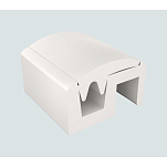 Привальный брус Tessilmare QBE 65 130-120-005-W 65x43мм 12м из белого ПВХ