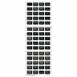 Набор наклеек малого формата для электрооборудования Blue Sea 8214 60 шт 15,9 x 9,5 мм чёрного цвета