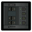 Панель выключателей Blue Sea 360 Panel System 1215 230В 1 основной/2 дополнительных автомата 124x121мм