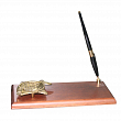 Письменный набор с пепельницей из полированной латуни в виде рыбы 38 х 18 см Foresti & Suardi 679.L