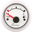 Индикатор уровня топлива Wema UPFR-WW 110326 12/24В 240-30Ом Ø62мм белый циферблат с белым кольцом