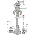 Шайба распорная Lewmar 15010008 для лебёдок Ocean 43STD/ST