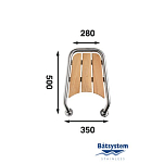 Бушприт-площадка Batsystem MP55 500 x 350 мм