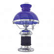 Лампа настольная хромированная Foresti & Suardi "Лебедка" Porto Conte 3135.C.BLU E27 220/240 В 105 Вт синее стекло