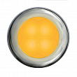 Светильник врезной водонепроницаемый LED Hella Marine Slim Line 2XT 980 507-021 12В 0,5Вт круглый хромированный корпус из нержавеющей стали жёлтый свет